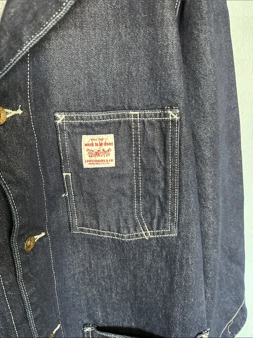 Levi's Indigo Denim Work Jacket NWT
